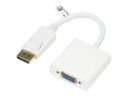 Deltaco DP-VGA8 - Videokonverter - DisplayPort - VGA - hvit