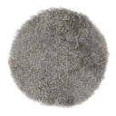 Skinnwille Curly Sittepute i saueskinn ø34 cm Natural grey