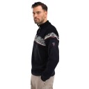 Dale Of Norway Moritz Masc Sweater Dark Charcoal/raspberry Black/off White L