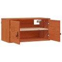vidaXL Veggskap med hylle Vokset Brun 60 x 30 x 30 cm Massiv furu