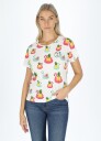 Blount & Pool Jungle Tee W White Flamingo Pineapple 38 Strandklær