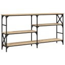  Konsollbord sonoma eik 150x29x76,5 cm konstruert tre