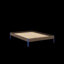 Core Sengeramme 140x200 Johannesbrunt/Livlig Blå