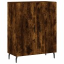 vidaXL Skjenk røkt eik 69,5x34x90 cm konstruert tre
