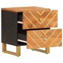  Nattbord brun og svart heltre mango 8720845421991