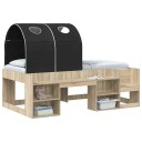 Vidaxl Sengtunnel For Barneseng 2 Stk. Svart Polyester