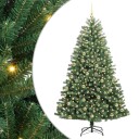  Kunstig sammensatt juletre grønn 210 cm PVC og metall