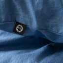 Ensfarget sengetøy   Blått sengesett   100% GOTS økologisk bomull   Kelly Uni Blue   Nordisk Tekstil sengetøy
