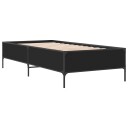  Sengeramme svart 100x200 cm konstruert tre og metall 8721012984875
