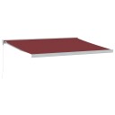  Manuell uttrekkbar markise burgunder 400x300 cm 3215315