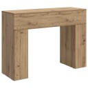 vidaXL Kaffebord Artisan eik 102 x 35 x 75 cm Konstruert tre