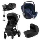 Britax Römer Premiumpakke Smile III Space Black Ink. Bagdel + Bilstol Babysafe2 Moonlight Blue Ink. Base