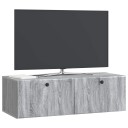  Vegghengt TV skap 98 x 41 x 30 cm Grå Sonoma Konstruert tre