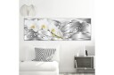 Bilde Flowering 1 Part Narrow Silver 135x45 Artgeist sp. z o. o.