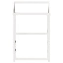 Tak for barneseng hvit 118x70x176,5 cm heltre furu