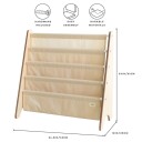 3 Sprouts 3 Sprouts Bookcase, Beige - Beige - ONE SIZE