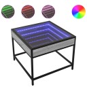  Salongbord med Infinity LED grå sonoma 50x50x41 cm 847680