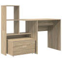  Skrivebord Sonoma eik 131.5 x 50 x 106.5 cm Konstruert tre