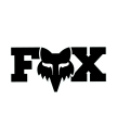 FOX Head Klistremerke 7"Svart/Hvit