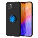 INCOVER Huawei Y5p Magnetisk Stativfunksjon Svart med Blå Ring