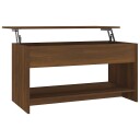  Salongbord brun eik 102x50x52,5 cm konstruert tre