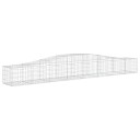 vidaXL Gabionkurver buede 20 stk 400x50x40/60 cm galvanisert jern