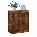 vidaXL Skjenk røkt eik 69,5x34x90 cm konstruert tre