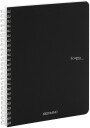 Notatbok EcoQua Original Spiral A5 Linjert Sort