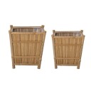 Bloomingville Sole Blomsterkrukke Sett med 2 Bambus Natur 1668060-01-0 1685990-01-0