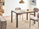 Spisebord Mann 120 cm   Lysebrun svart