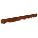 vidaXL Gjerdekant 10 pcs 103 x 10 cm Stål Rusten