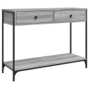  Konsollbord grå sonoma 100x34,5x75 cm konstruert tre 8720845421243