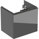 Geberit Acanto servantskap 59,2x47,5 cm grått glass