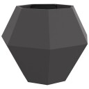 vidaXL Plantekassed Svart 100 x 100 x 80 cm Stål
