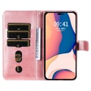 Trolsk Lommebokdeksel med Glidelås og Stativfunksjon (iPhone 14 Pro Max) Rosa