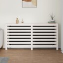 Radiatordeksel hvit 169x19x84 cm heltre furu