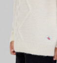 Calvin Klein Whitecap Gray Fluffy Sweater 8 år