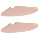 vidaXL Flytende hylle med hylle med lagring 2 pcs Rosa 30 x 30 x 2 cm