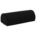 vidaXL Fotstøttepute 42 x 18 x 13 cm Fast PU Skum Svart
