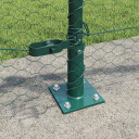  Gjerde med innlegg. grønn 0.6 x 100 m PVC belagt stål