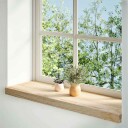 Vinduskarmer 2 stk Ubehandlet 80x25x2cm Heltre Eik