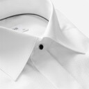 Contemporary Fit Tuxedo Shirt White