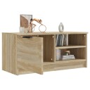 vidaXL TV-benk sonoma eik 80x35x36,5 cm konstruert tre