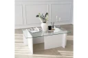 Almasi Sofabord 105x40x105 cm - Hvit