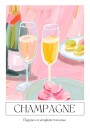 Champagne Poster Plakat / 30x40cm