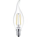 Philips Filament LED E14 Mignonpære med bøyd topp