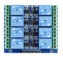 Module 8 relays with optoisolation - 10A / 250VAC contacts - 5V coil