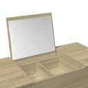  Sminkebord med speil sonoma eik 100x45x76 cm 8721012495999
