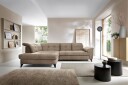 Inferne 5 seters Sofa med Sjeselong   Mørk beige