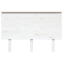 vidaXL Sengegavl hvit 124x6x82,5 cm heltre furu